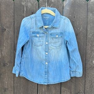 Chambray long sleeve top